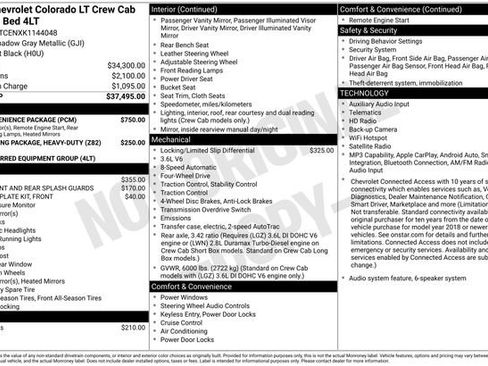 Used 2019 Chevrolet Colorado LT w/ LT Convenience Package AWD/4WD image 2