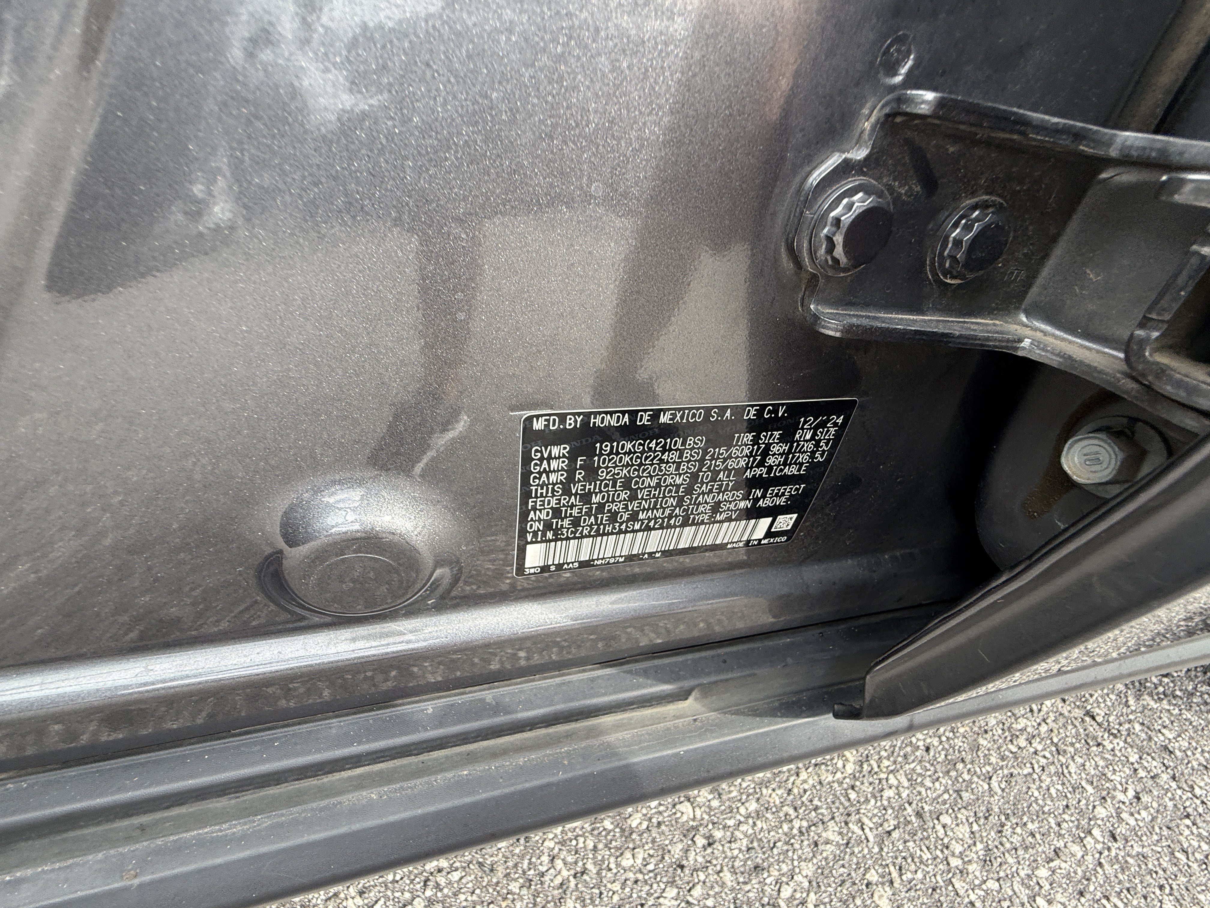 Certified 2025 Honda HR-V LX image 36