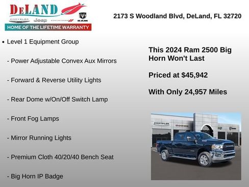 Used 2024 RAM 2500 Big Horn w/ Bed Utility Group image 18