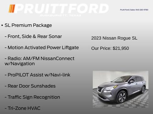 Used 2023 Nissan Rogue SL w/ SL Premium Package FWD image 7
