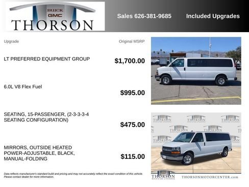 Used 2020 Chevrolet Express 3500 LT w/ LT Preferred Equipment Group RWD image 6