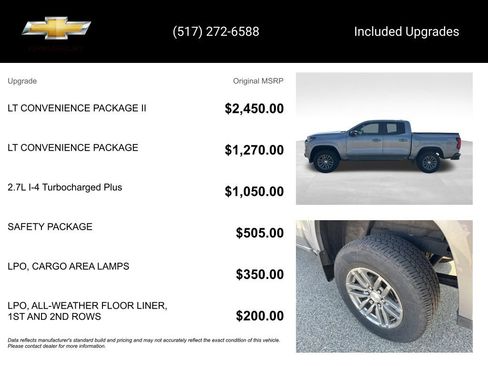 Certified 2023 Chevrolet Colorado LT w/ LT Convenience Package II AWD/4WD image 5