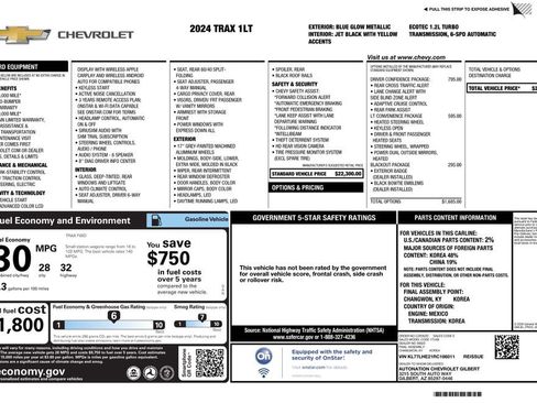 Used 2024 Chevrolet Trax LT w/ Driver Confidence Package FWD image 2