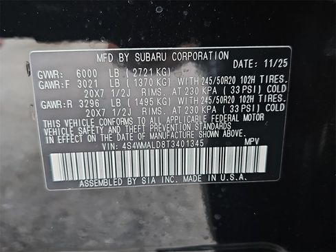 New 2026 Subaru Ascent Bronze Edition image 39