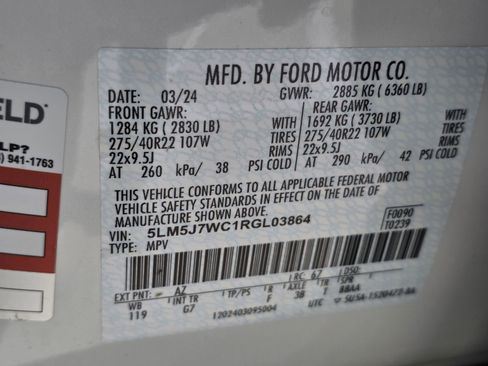 Used 2024 Lincoln Aviator Reserve w/ Equipment Group 201A image 35