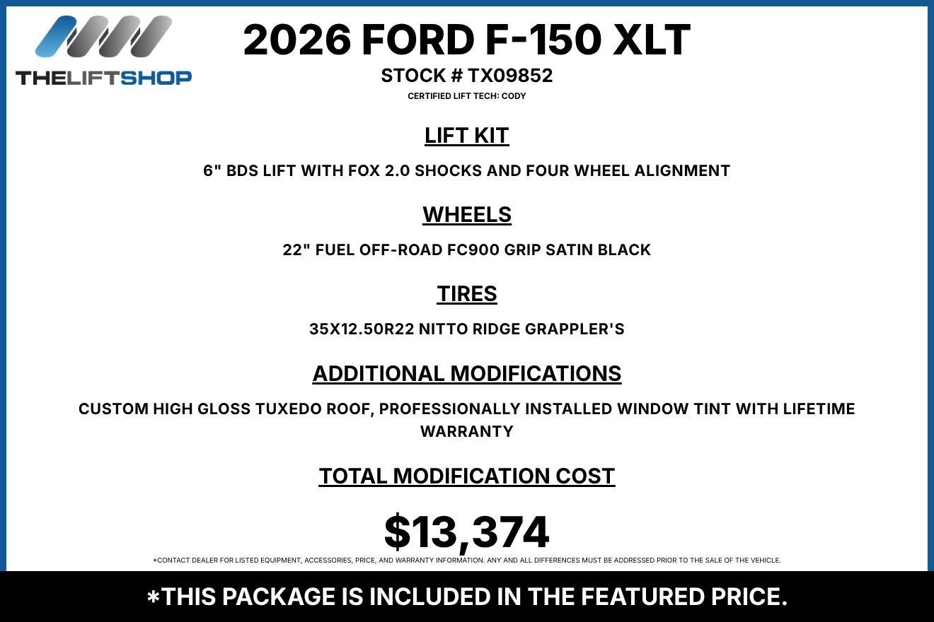 Used 2026 Ford F150 XLT w/ XLT Black Appearance Package AWD/4WD image 2