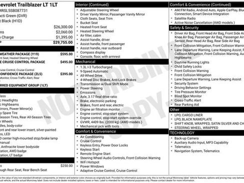 Certified 2025 Chevrolet TrailBlazer LT w/ LT Cold Weather Package AWD/4WD image 2