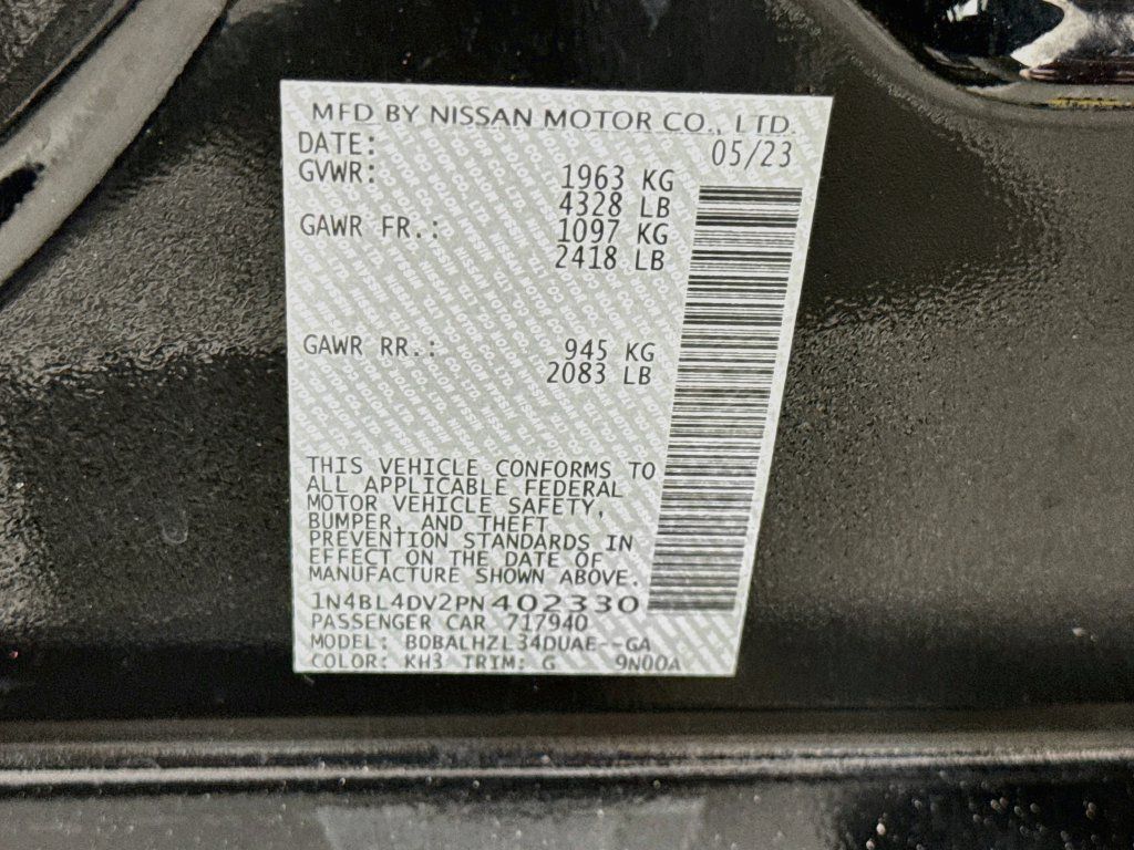 Certified 2023 Nissan Altima 2.5 SV w/ SV Premium Package FWD image 35