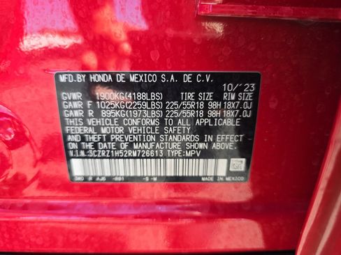 Certified 2024 Honda HR-V Sport image 31