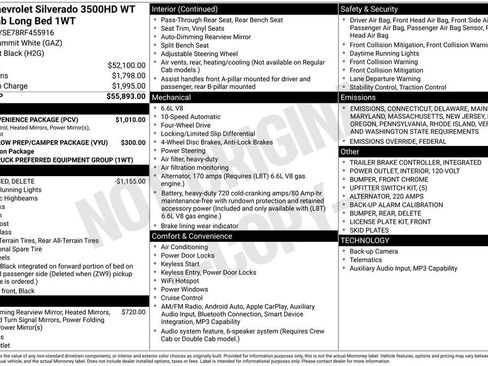 New 2024 Chevrolet Silverado 3500 W/T w/ WT Convenience Package image 2