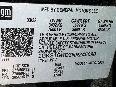 Used 2022 GMC Yukon XL SLT w/ SLT Premium Package image 11