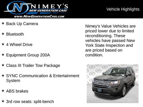 Used 2019 Ford Explorer XLT w/ Class III Trailer Tow Package AWD/4WD image 5
