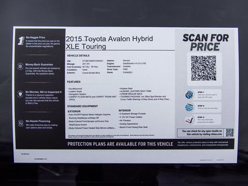 Used 2015 Toyota Avalon XLE Touring image 28
