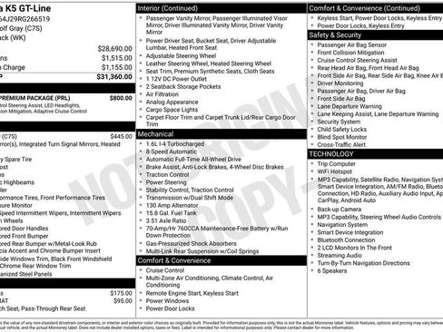 Certified 2024 Kia K5 GT-Line w/ GT-Line Premium Package AWD/4WD image 2