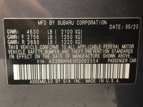 Used 2024 Subaru Legacy Limited image 33