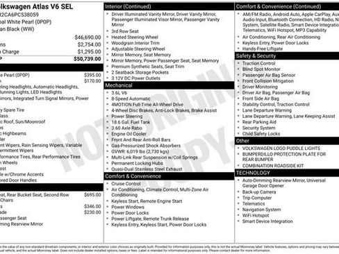 Used 2023 Volkswagen Atlas SEL AWD/4WD image 36