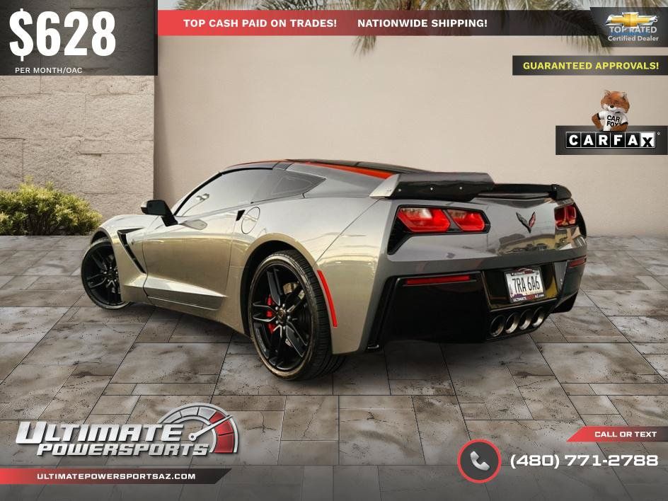 Used 2016 Chevrolet Corvette Stingray Coupe w/ Carbon Flash Badge Package RWD image 16