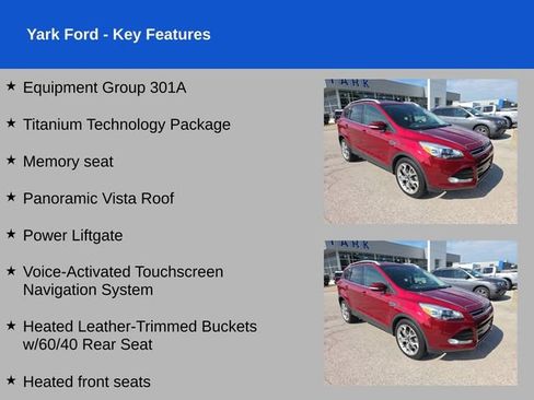 Used 2016 Ford Escape Titanium w/ Equipment Group 301A FWD image 2