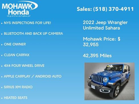 Used 2022 Jeep Wrangler Unlimited Sahara w/ Dual Top Group AWD/4WD image 7