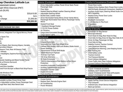 Used 2021 Jeep Cherokee Latitude Lux AWD/4WD image 49