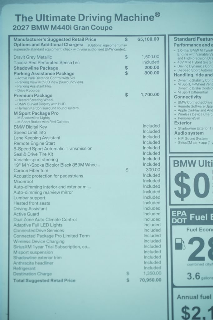 New 2027 BMW M440i w/ Premium Package RWD image 10