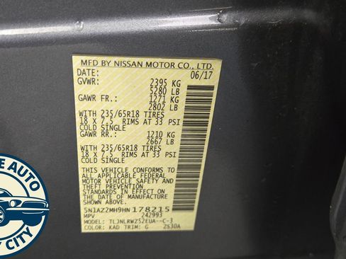 Used 2017 Nissan Murano SL w/ SL Technology Package image 26