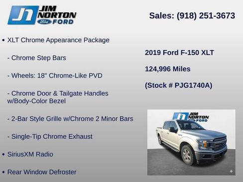 Used 2019 Ford F150 XLT w/ Equipment Group 302A Luxury AWD/4WD image 14