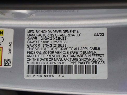Used 2023 Honda Accord Touring image 59