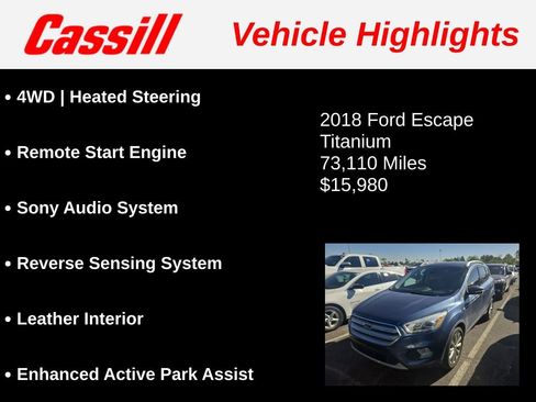 Used 2018 Ford Escape Titanium image 8