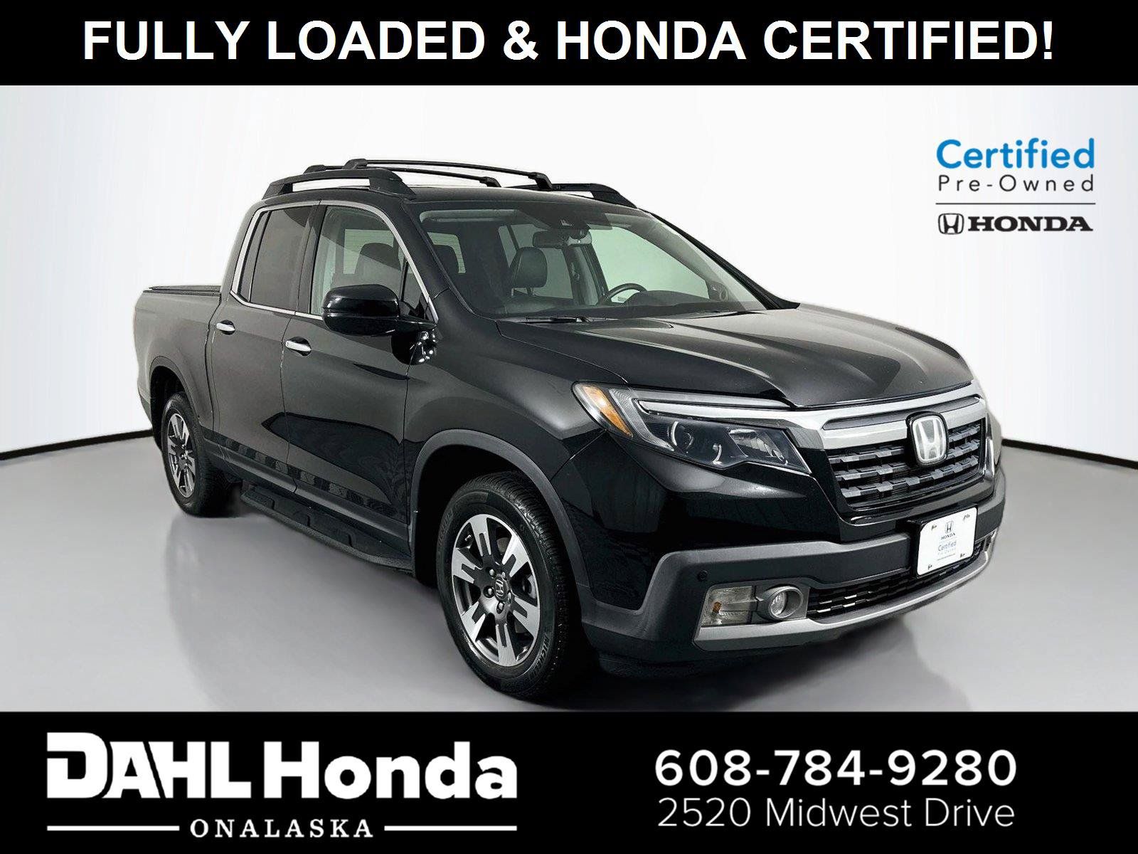 Certified 2019 Honda Ridgeline RTL-E image 1