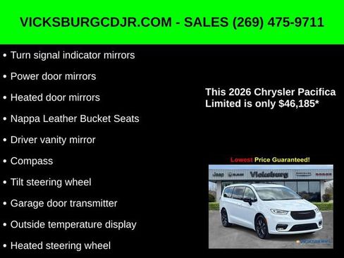 New 2026 Chrysler Pacifica Limited w/ S Appearance Package image 33