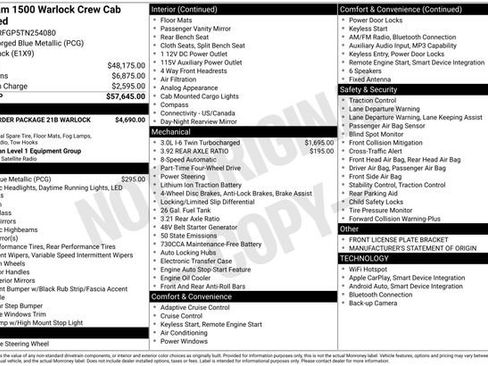 New 2026 RAM 1500 Warlock AWD/4WD image 30