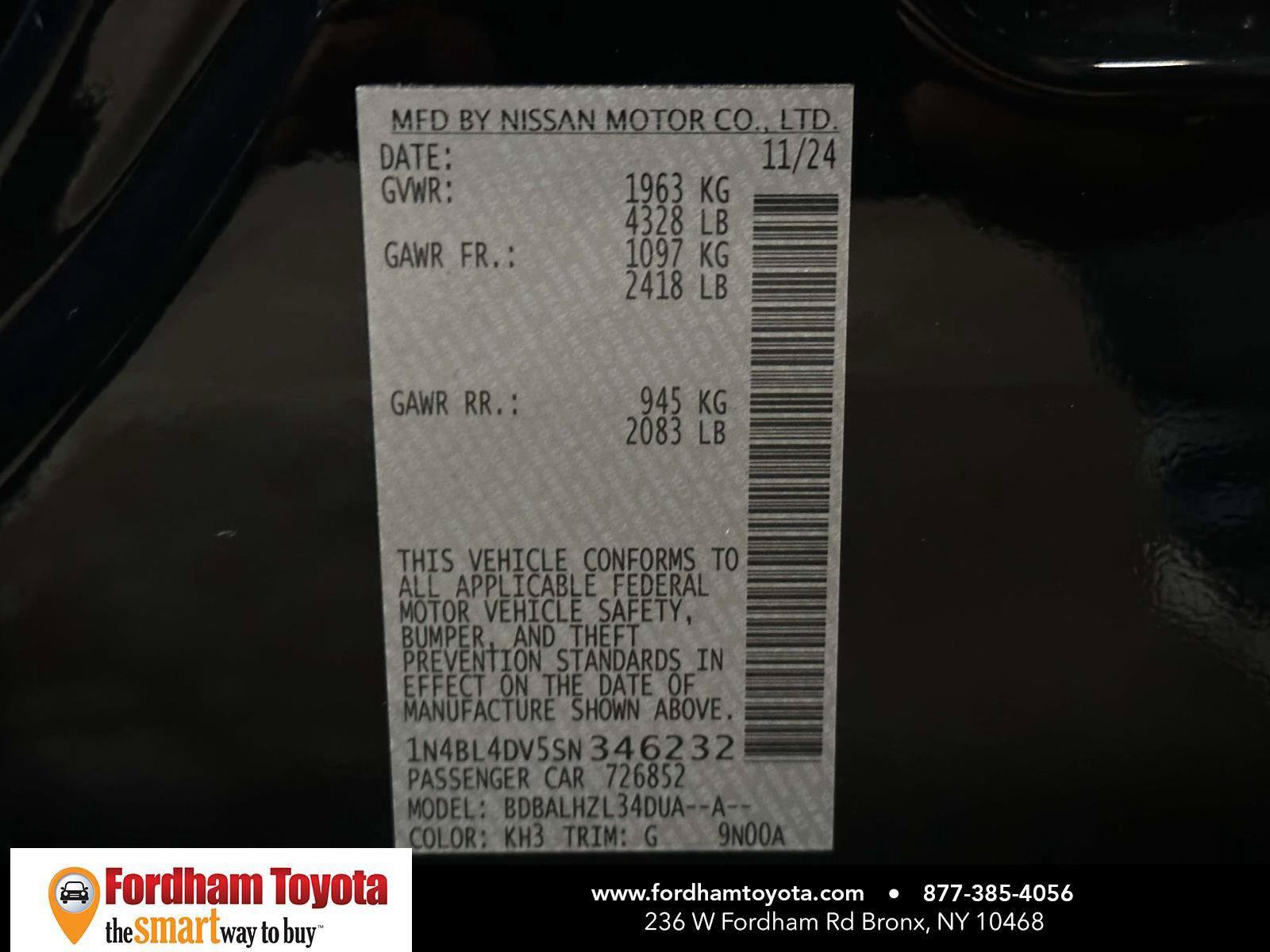Used 2025 Nissan Altima 2.5 SV FWD image 33