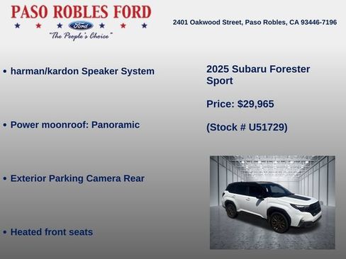 Used 2025 Subaru Forester Sport AWD/4WD image 5