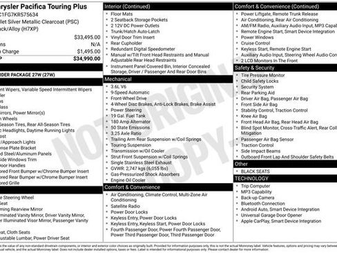 Used 2019 Chrysler Pacifica Touring Plus FWD image 12