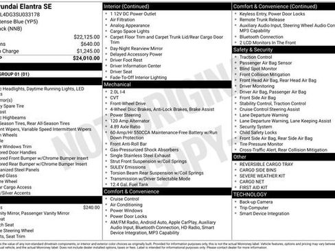 New 2025 Hyundai Elantra SE image 21