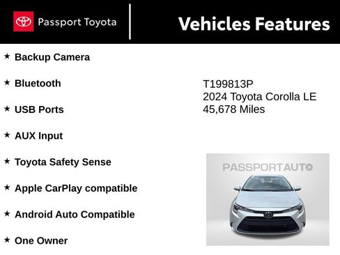 Used 2024 Toyota Corolla LE FWD image 10