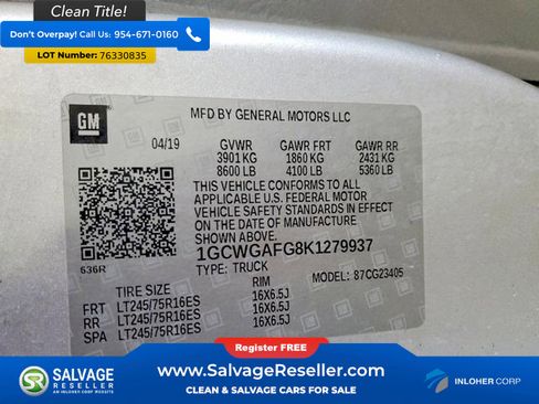 Used 2019 Chevrolet Express 2500 w/ Chrome Appearance Package image 17