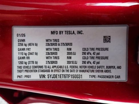 Used 2026 Tesla Model 3 Performance AWD/4WD image 14