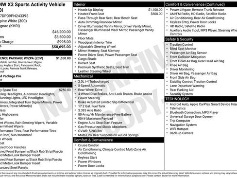 Used 2023 BMW X3 sDrive30i w/ Convenience Package w/ZPA RWD image 5