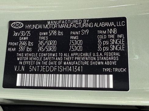 New 2025 Hyundai Santa Cruz Limited image 20