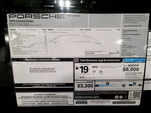 New 2026 Porsche Cayenne Coupe image 37