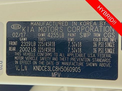 Certified 2017 Kia Niro Touring image 35
