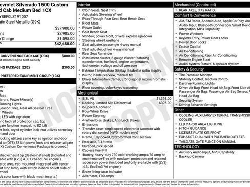 Used 2020 Chevrolet Silverado 1500 Custom w/ Custom Convenience Package AWD/4WD image 2
