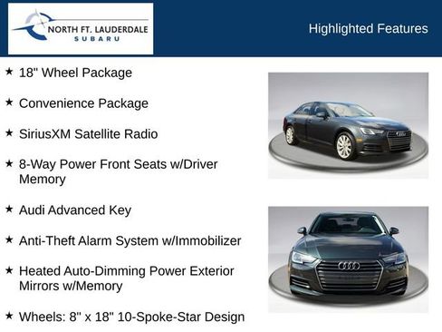 Used 2017 Audi A4 2.0T Ultra Premium w/ Convenience Package FWD image 7