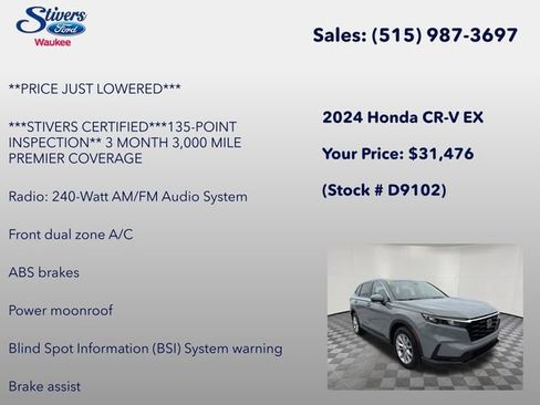 Used 2024 Honda CR-V EX image 8