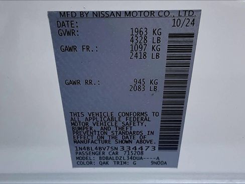 Certified 2025 Nissan Altima 2.5 S image 33