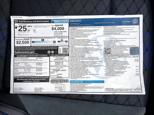 New 2026 Volkswagen Golf w/ Euro Style Package AWD/4WD image 13