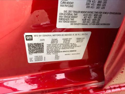 Used 2022 Chevrolet Silverado 1500 Custom RWD image 36