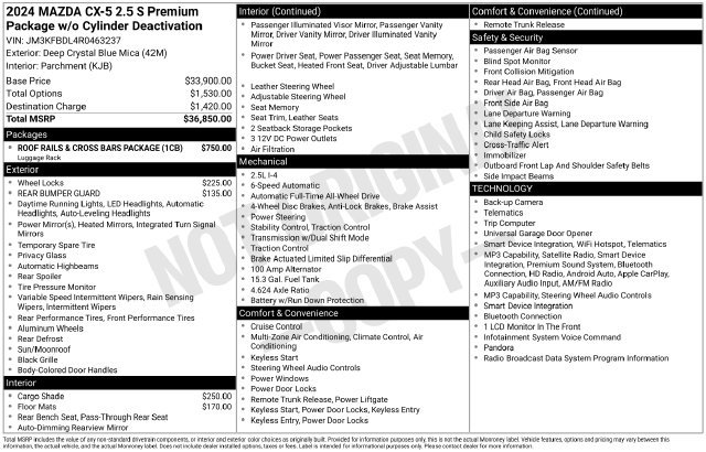 Certified 2024 MAZDA CX-5 AWD 2.5 S image 21
